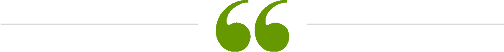 Green quote icon with horizontal lines.