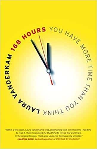 Book cover: 168 Hours by Laura Vanderkam.